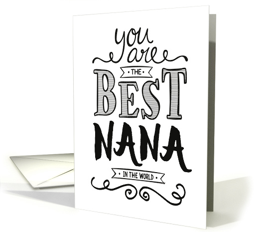 Best Nana in the World Birthday card (1478444)