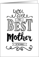 Best Mother in the World Birthday card