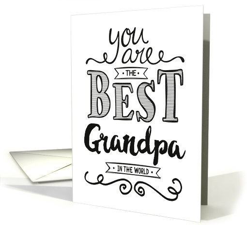 Best Grandpa in the World Birthday card (1478452)