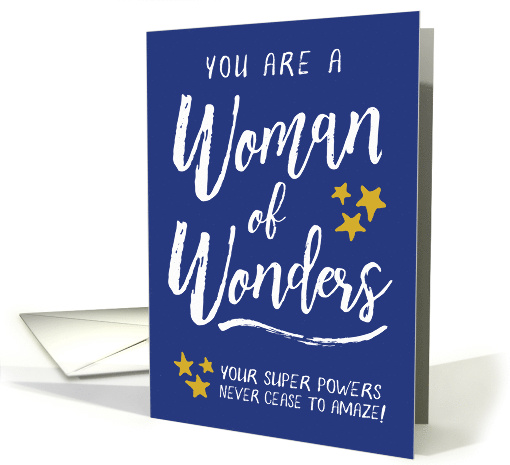 Personal Assistant Thanks - You are a Woman of Wonders! card (1478468)