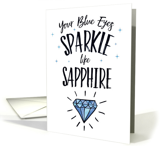 Wife Encouragement - Your Blue Eyes Sparkle card (1478472)