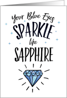 Daughter Encouragement - Your Blue Eyes Sparkle card