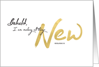New Year, Scripture - I am Making All Things New card