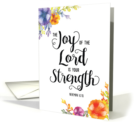 Feel Better, Religious, The Joy of the Lord is your Strength card