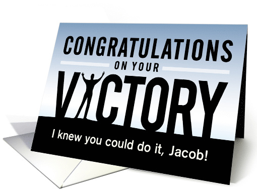 Custom front, Congratulations on your Victory card (1481234)