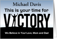 Custom front, Son Encouragement, Your Time for VICTORY card