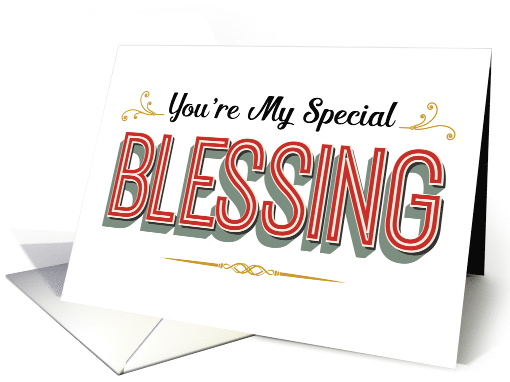 Religious Thanks, You're My Special Blessing card (1483674)