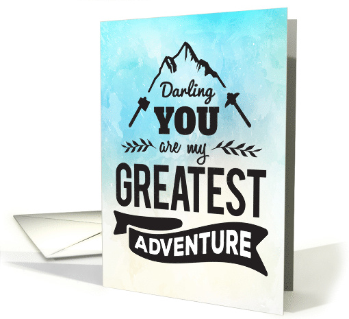 Daughter Encouragement - You are my Greatest Adventure card (1483874)