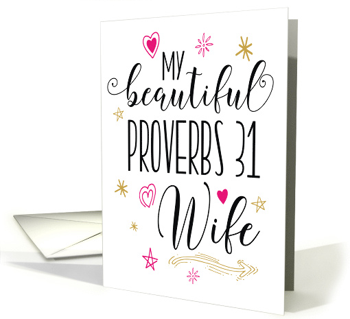 Wife Anniversary, Religious - Proverbs 31 Wife card (1483894)
