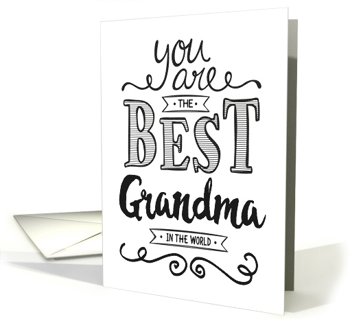Best Grandma in the World Thanks card (1483906)