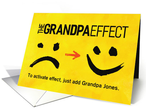 Custom Front, Grandpa Birthday, The Grandpa Effect card (1484750)