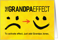 Custom Front, Grandpa Birthday, The Grandpa Effect card