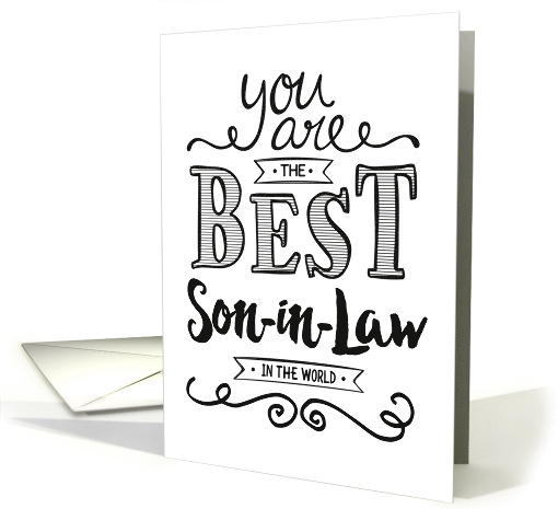 Best Son-in-Law in the World Birthday card (1485526)