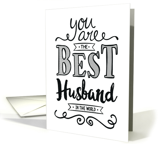 Best Husband in the World Thanks card (1486490)