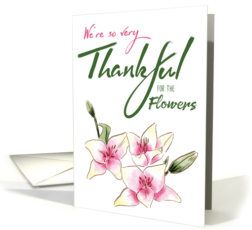 Thank You for the Flowers card (1486800)