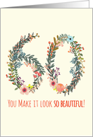 Happy Birthday for Her - 60, You Make it Look so Beautiful card
