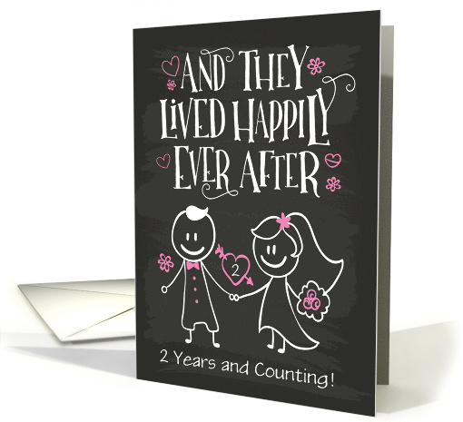 Custom Front Anniversary, They Lived Happily Ever After card (1490132)