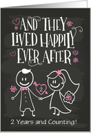 Custom Front Anniversary, They Lived Happily Ever After card