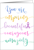 Thinking of You, Cancer Patients  Remember Who You Are card