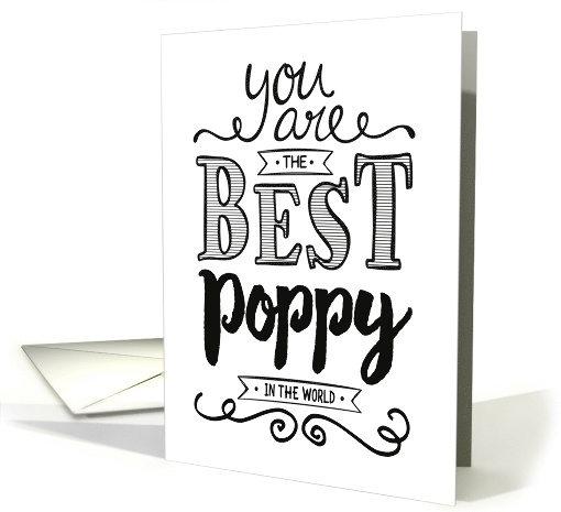 Best Poppy in the World Birthday card (1496098)