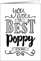 Best Poppy in the World Birthday card