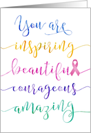 Thinking of You, Breast Cancer Patient – Remember Who You Are card