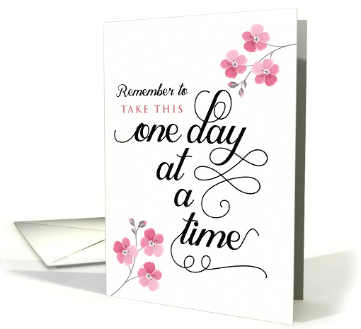 Support for Families Fighting Cancer, Take This One Day at a Time card