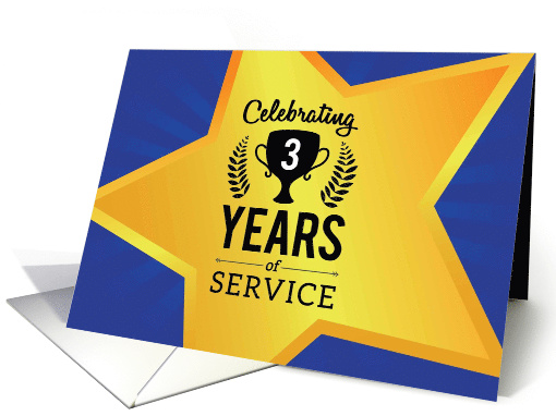 Employee Anniversary, Celebrating 3 Years of Service card (1499024)