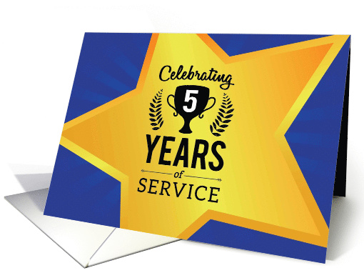 Employee Anniversary, Celebrating 5 Years of Service card (1499026)