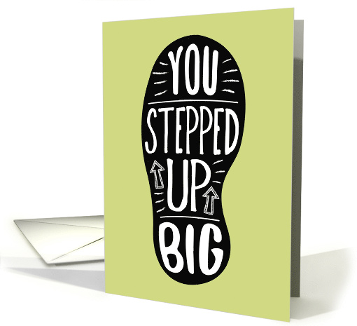 Volunteer Thanks - You Stepped Up Big! card (1512252)