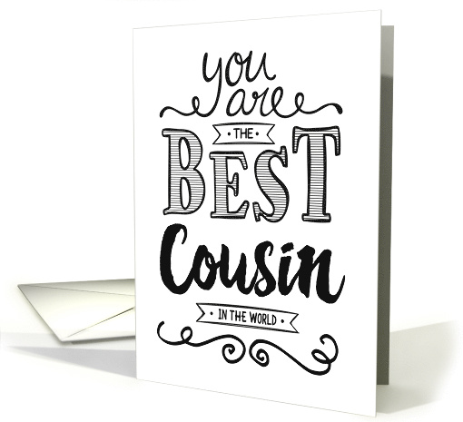 Best Cousin in the World Birthday card (1512494)