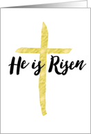Happy Easter, Religious - He is Risen card