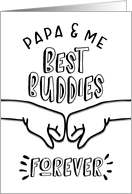 Papa Birthday from Grandchild - Papa & Me, Best Buddies Forever card