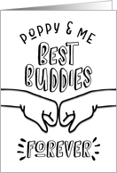 Poppy Birthday from Grandchild - Poppy & Me, Best Buddies Forever card