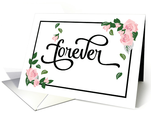 Engagement Congratulations - Forever Will Look Beautiful on You card