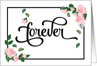 Engagement Congratulations - Forever Will Look Beautiful on You card