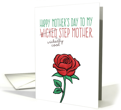 Mother's Day, Step Mother, Funny - Wicked (Wickedly Cool)... (1522268)