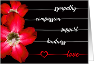 Sympathy, Compassion, Kindness, Support, Love-Your Gifts Mattered card