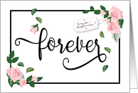Anniversary, Son and Daughter in Law - Forever Looks Beautiful on You card