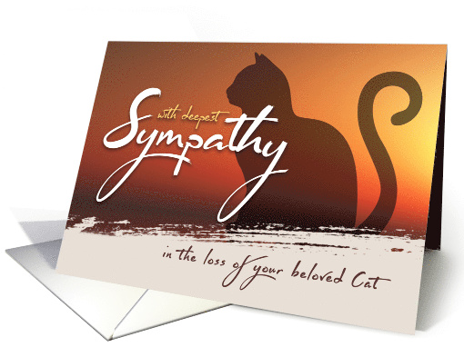 With Deepest Sympathy for your Loss of your beloved Cat card (1532902)