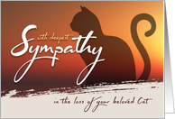 With Deepest Sympathy for your Loss of your beloved Cat card