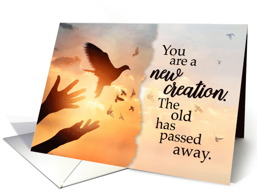 Baptism Blessings - You are a New Creation card (1537014)