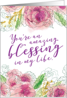 Thinking of you, Religious, You’re an Amazing Blessing in my Life card