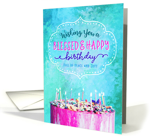 Religious Birthday, Wishing you a Blessed & Happy Birthday card
