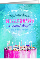 Religious Birthday, Wishing you a Blessed & Happy Birthday card