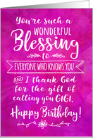 Gigi Birthday, You’re such a Wonderful Blessing card