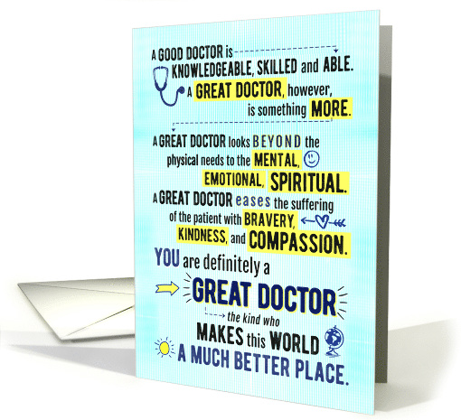 Doctor Thanks, You're a Great Doctor, Making World a... (1559520)