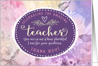 Teacher Thanks,...