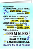 Nurses Week, You are...