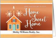 Custom Front, Happy House Anniversary From Realtor card